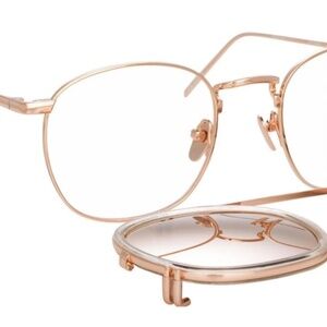 LINDA FARROW Tomasi EYEGLASSES WITH CLIP ON SUNGLASSES LFL743